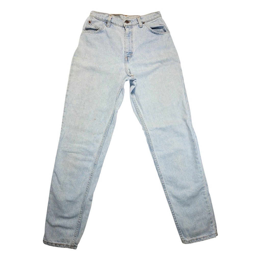 Vintage Levis 951 Relaxed Fit Tapered Leg Light Wash Orange Tab Jeans 6 MED